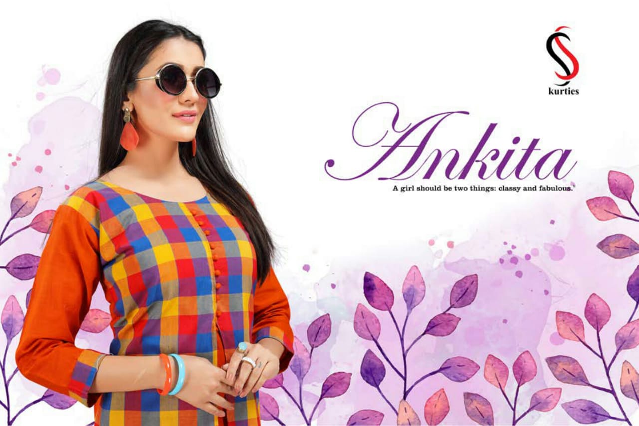 SS Ankita Handloom Cotton Printed Kurti Collection